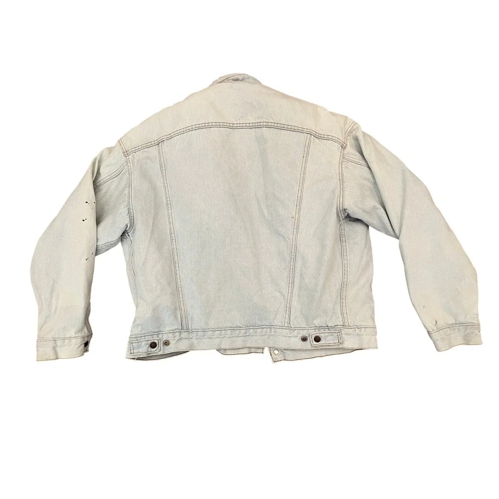 Vintage 1994 Levi's Sherpa Trucker Jacket USA Made XL 70608 Denim San Francisco